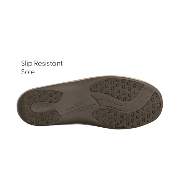 Orthofeet Women's Lorin Hands-Free Suede Slipper-Shoes Gray - Picture 4 of 9